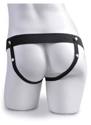 8" Hollow Rechargeable Strap-on with Remote